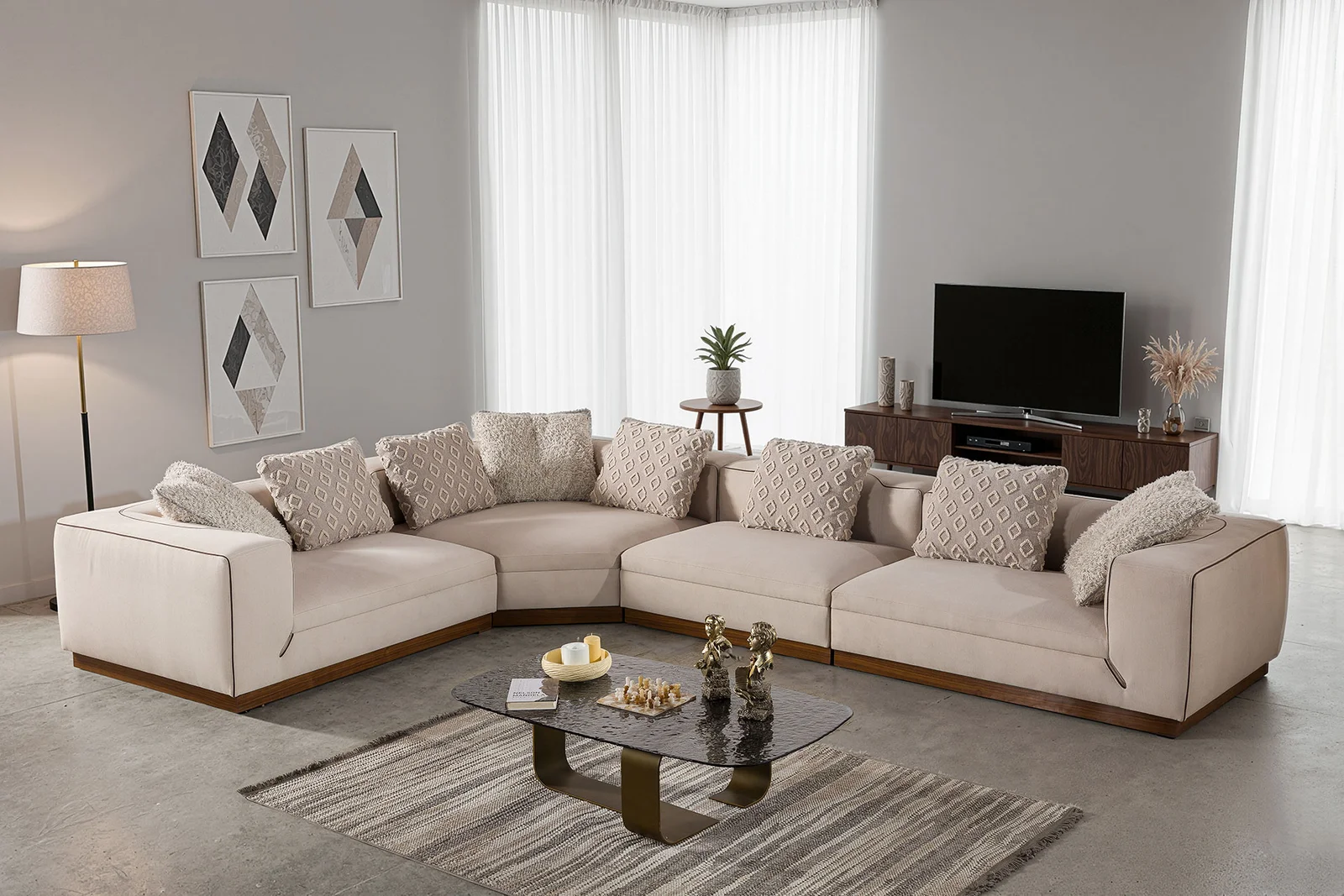 NANGARO - MAESTRO CORNER SOFA
(RIGHT MODULE + LEFT MODULE + CORNER MODULE + SINGLE-SEAT MODULE) - MAESTRO RIGHT MODULE
