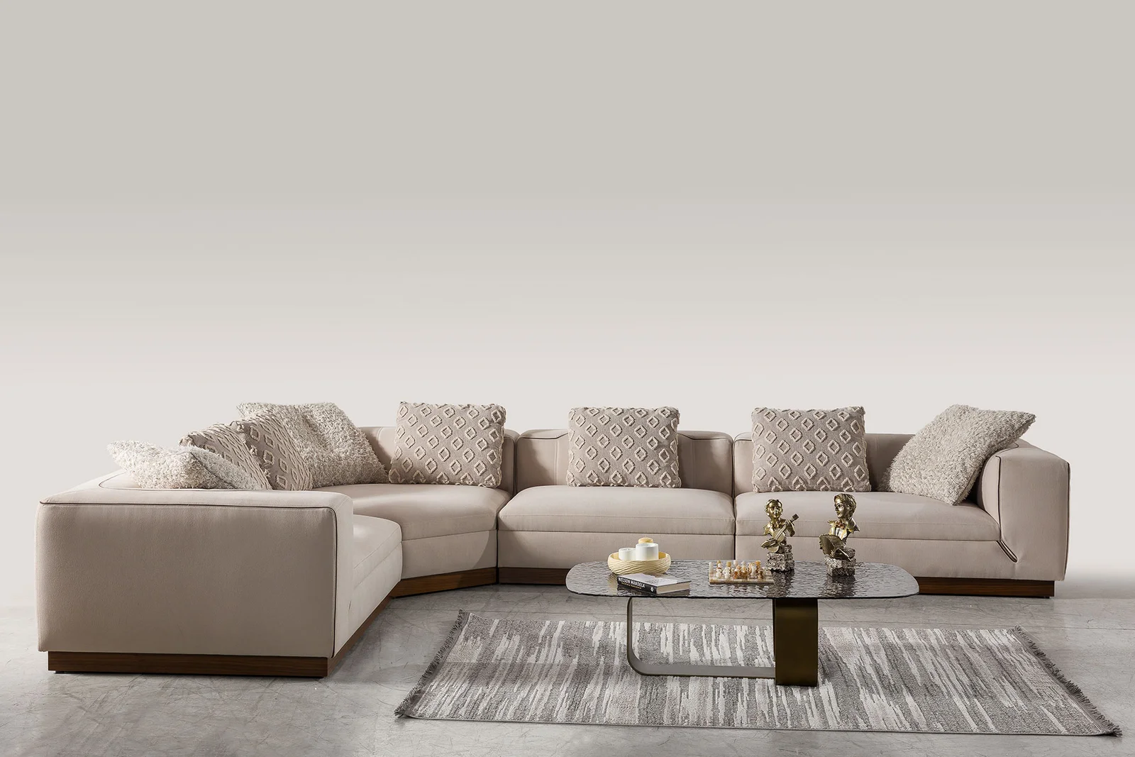 NANGARO - MAESTRO CORNER SOFA
(RIGHT MODULE + LEFT MODULE + CORNER MODULE + SINGLE-SEAT MODULE) - MAESTRO LEFT MODULE
