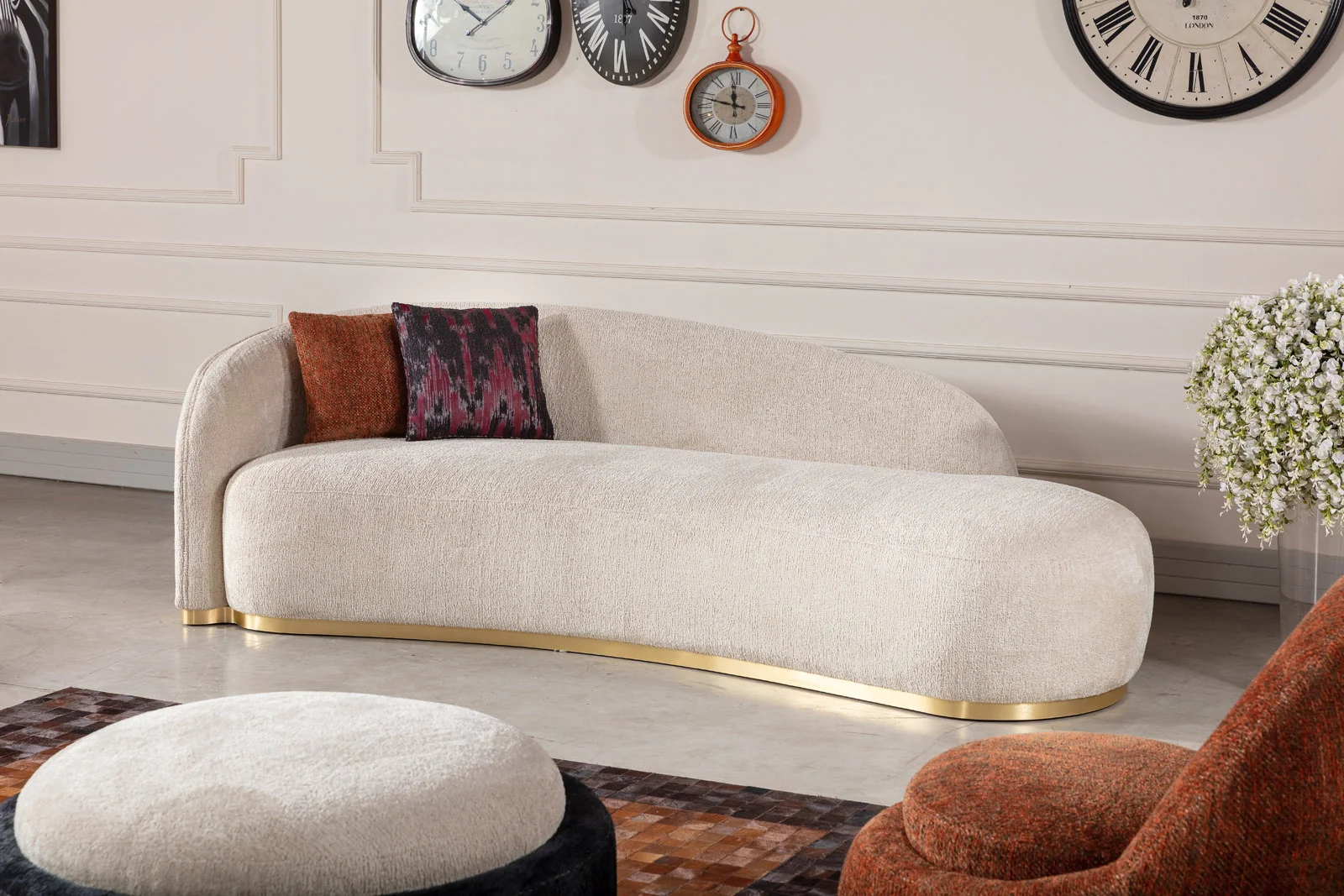 NANGARO - BOSS CORNER SET
(CORNER SOFA + JOSEPHINE + ARMCHAIR + OTTOMAN) - BOSS JOSEPHINE