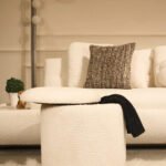 White Storage Pouf