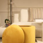 Yellow Storage Pouf